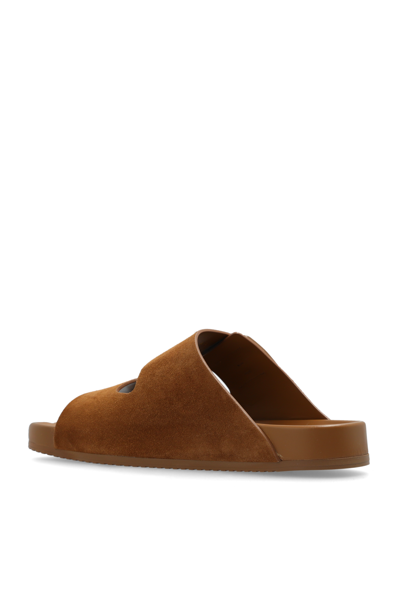 SchaferandweinerShops VG - Brown Suede Slippers 'Sunday